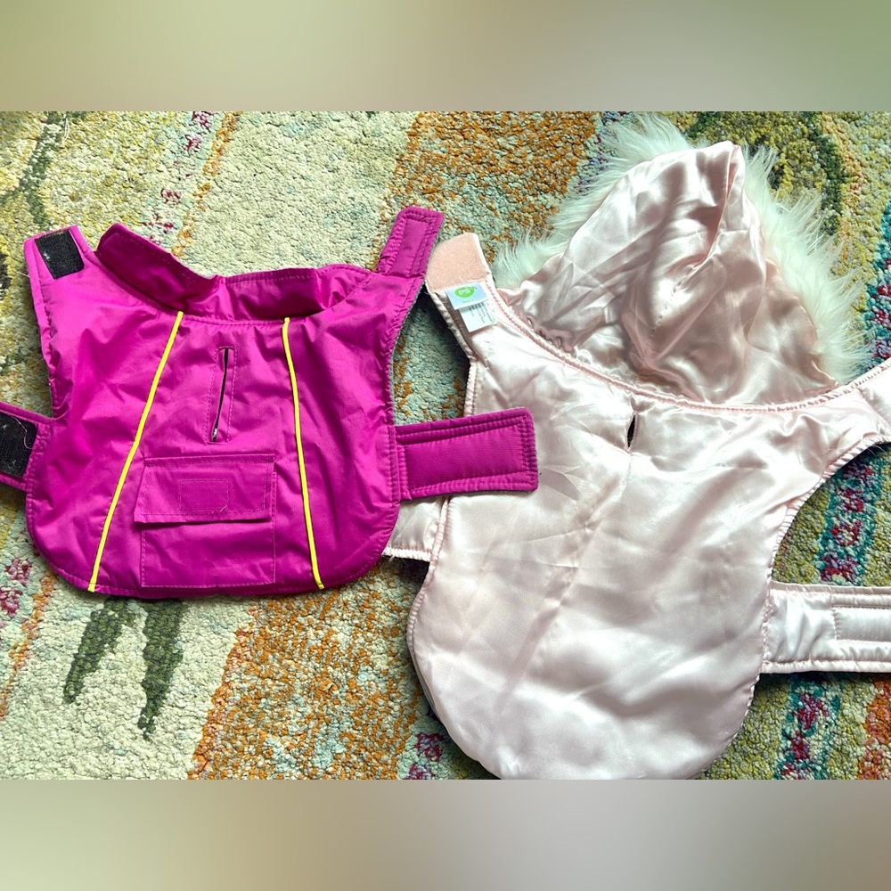 Two puppy coats